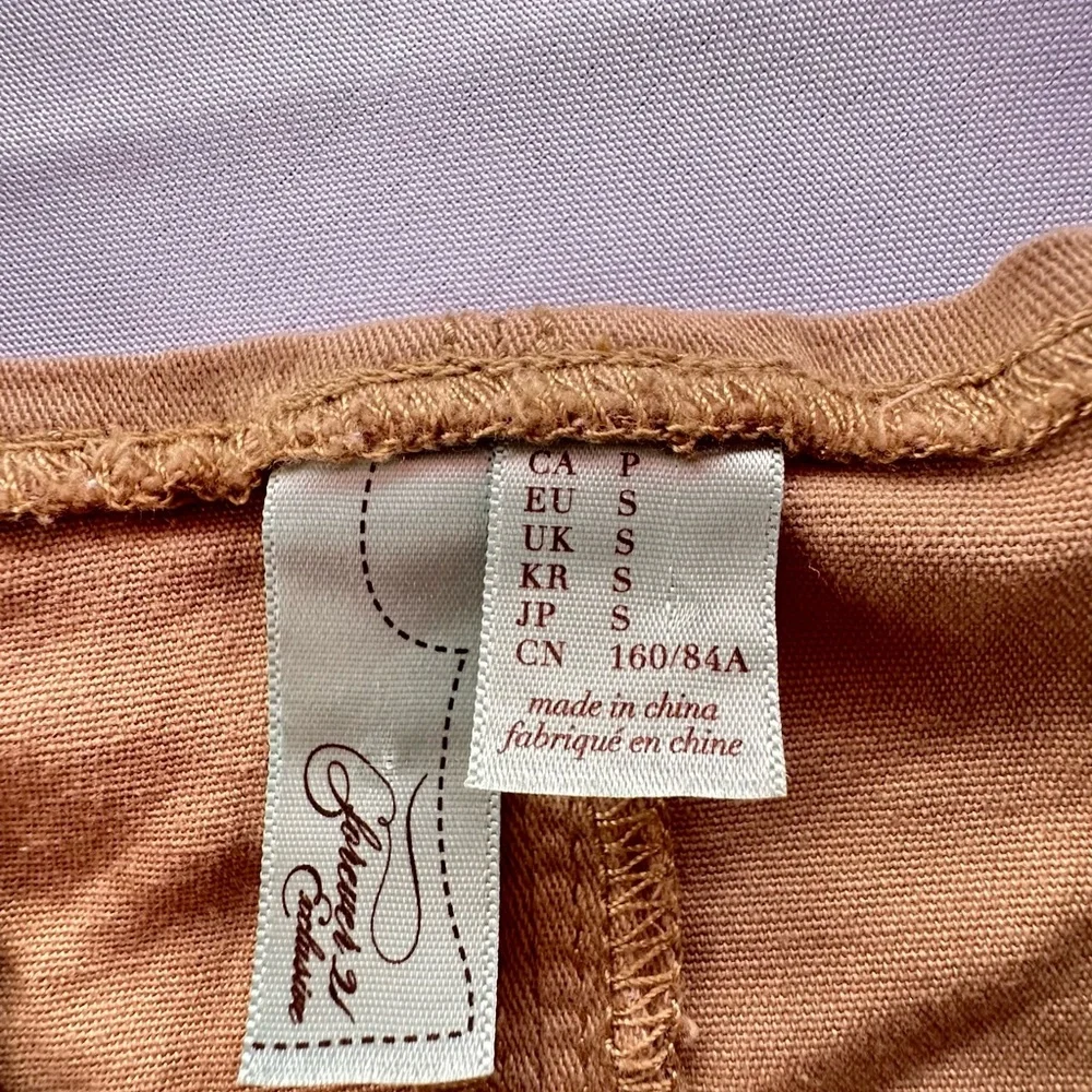 Studded Tan Button-Up Tank Top - Picture 7 of 7
